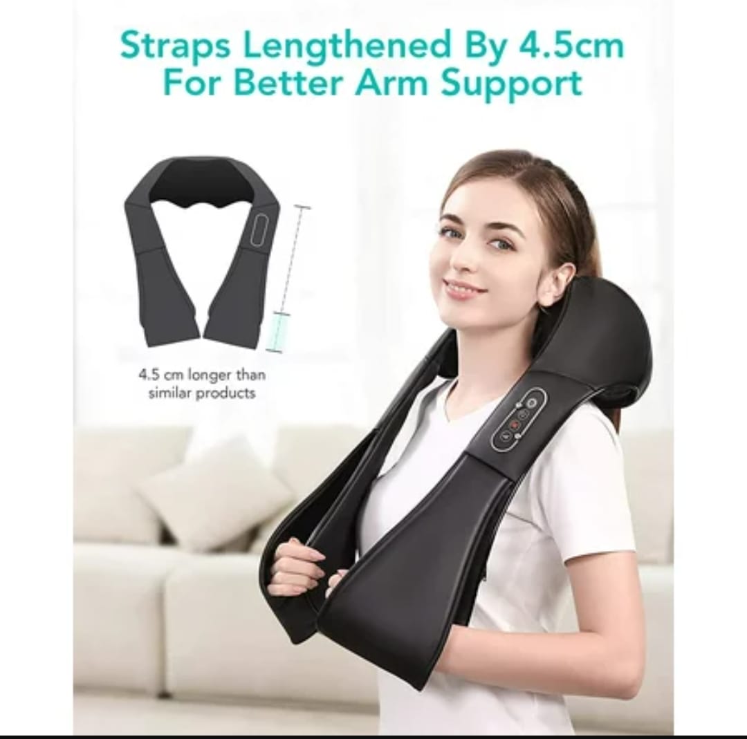 Naipo Shiatsu Back and Neck Massager with Heat Deep Kneading Massage for Neck, Back, Shoulder, Foot and Legs, Use at Home