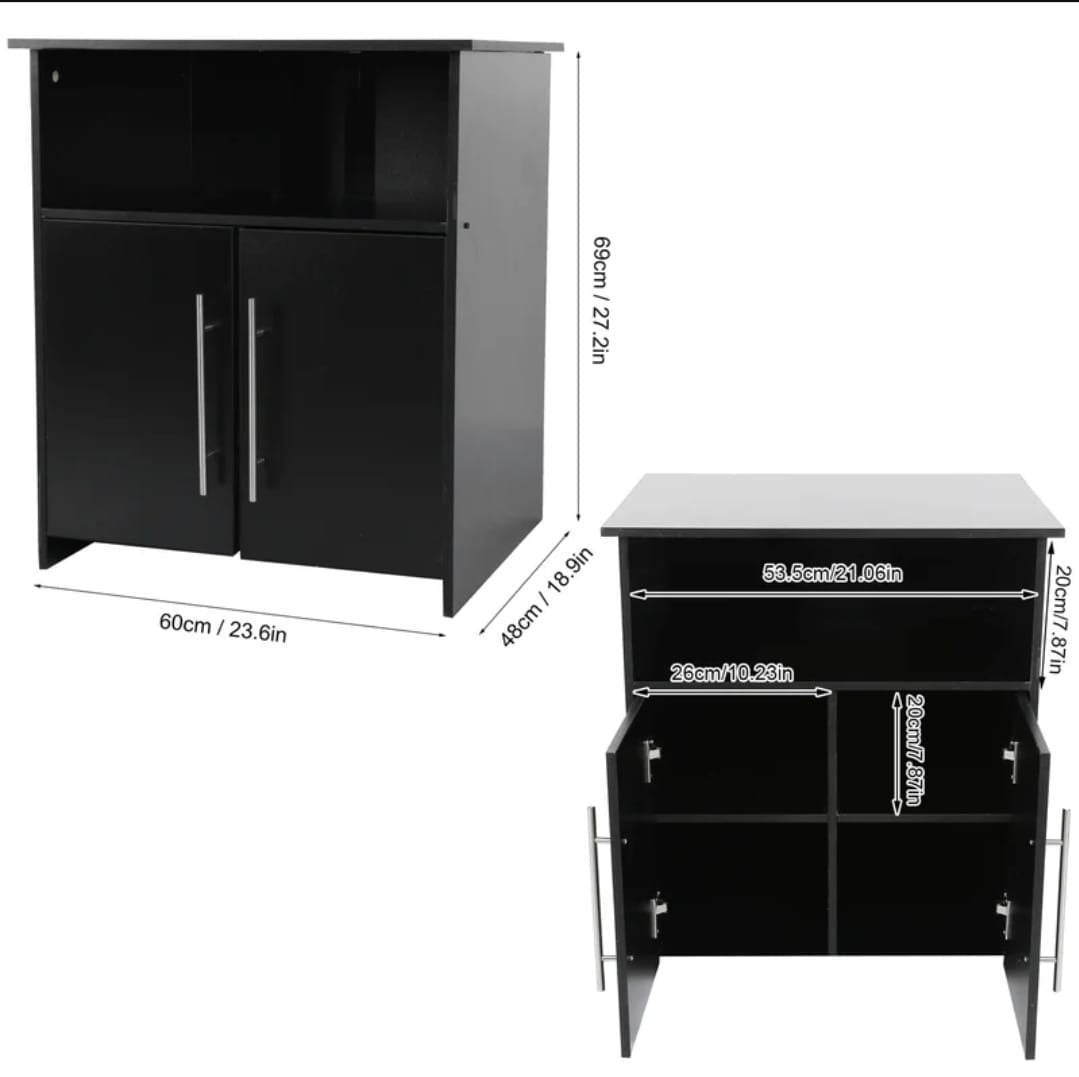 Hiral 2 -Door 1 -Shelf Storage Cabinet