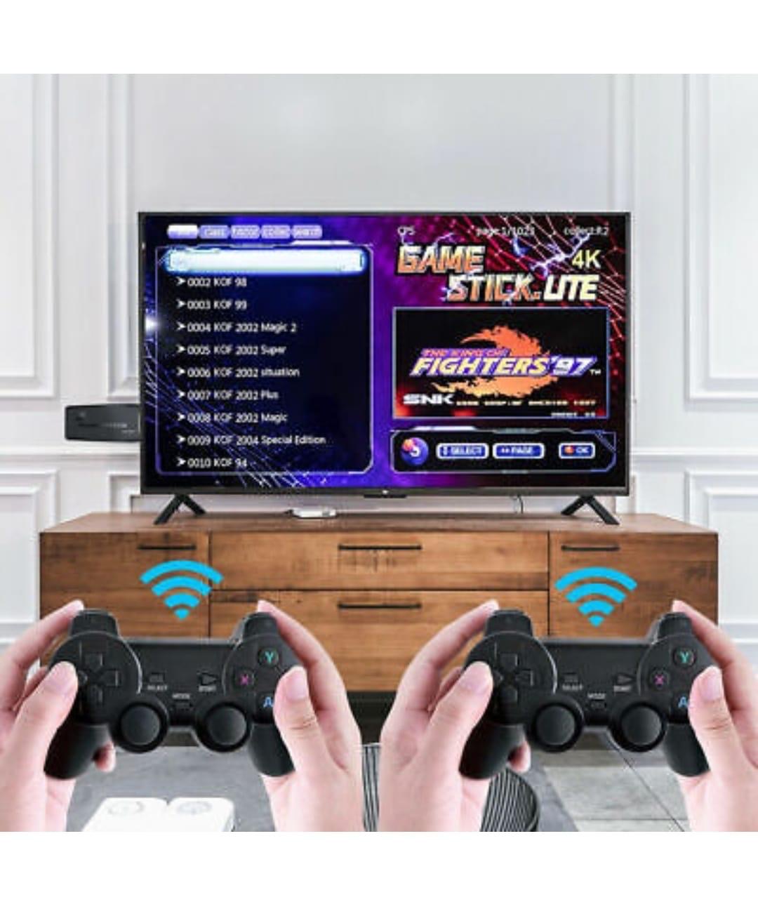 Retro Game Console 4K TV Classical Game Stick HDMI Built-in 10000+ Gamepad GF