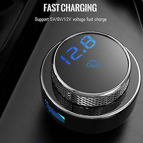 Car Adapter with Microphone Portable Handsfree Call Bluetooth FM Transmitter