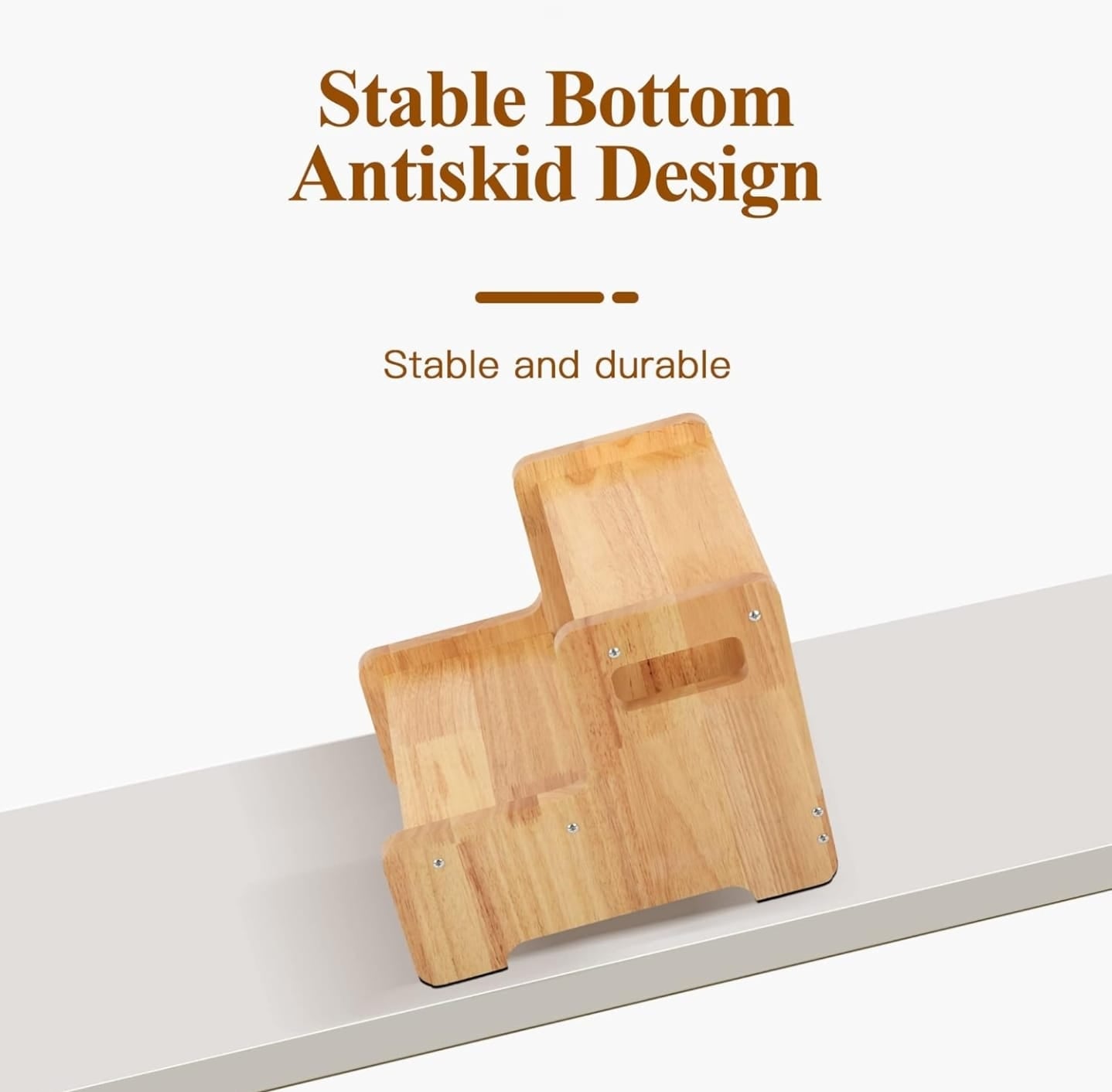 Wooden 2 step stool