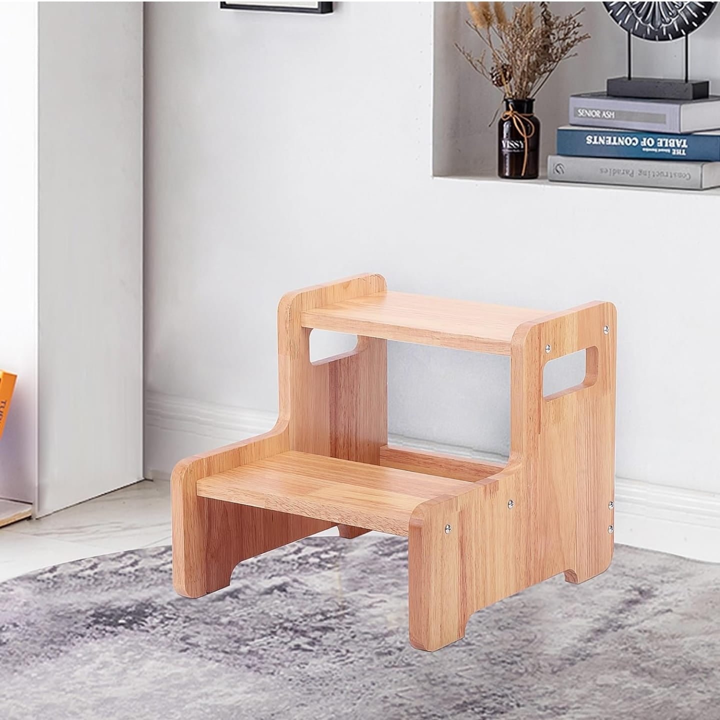 Wooden 2 step stool