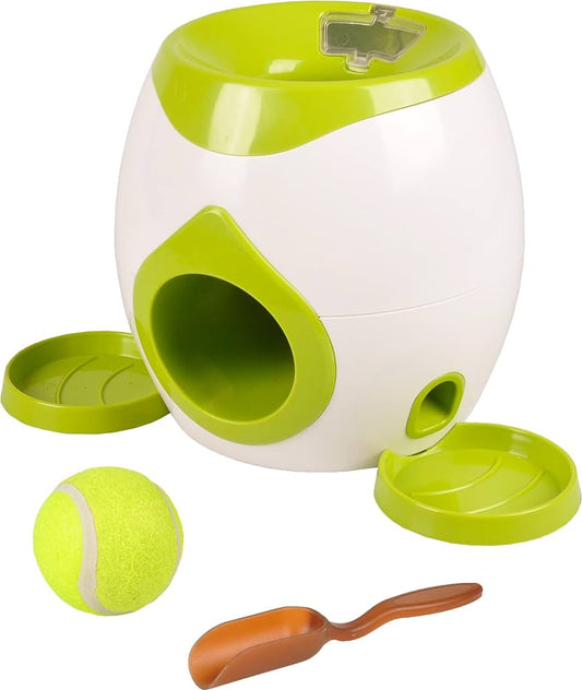 Ball launcher food dispenser