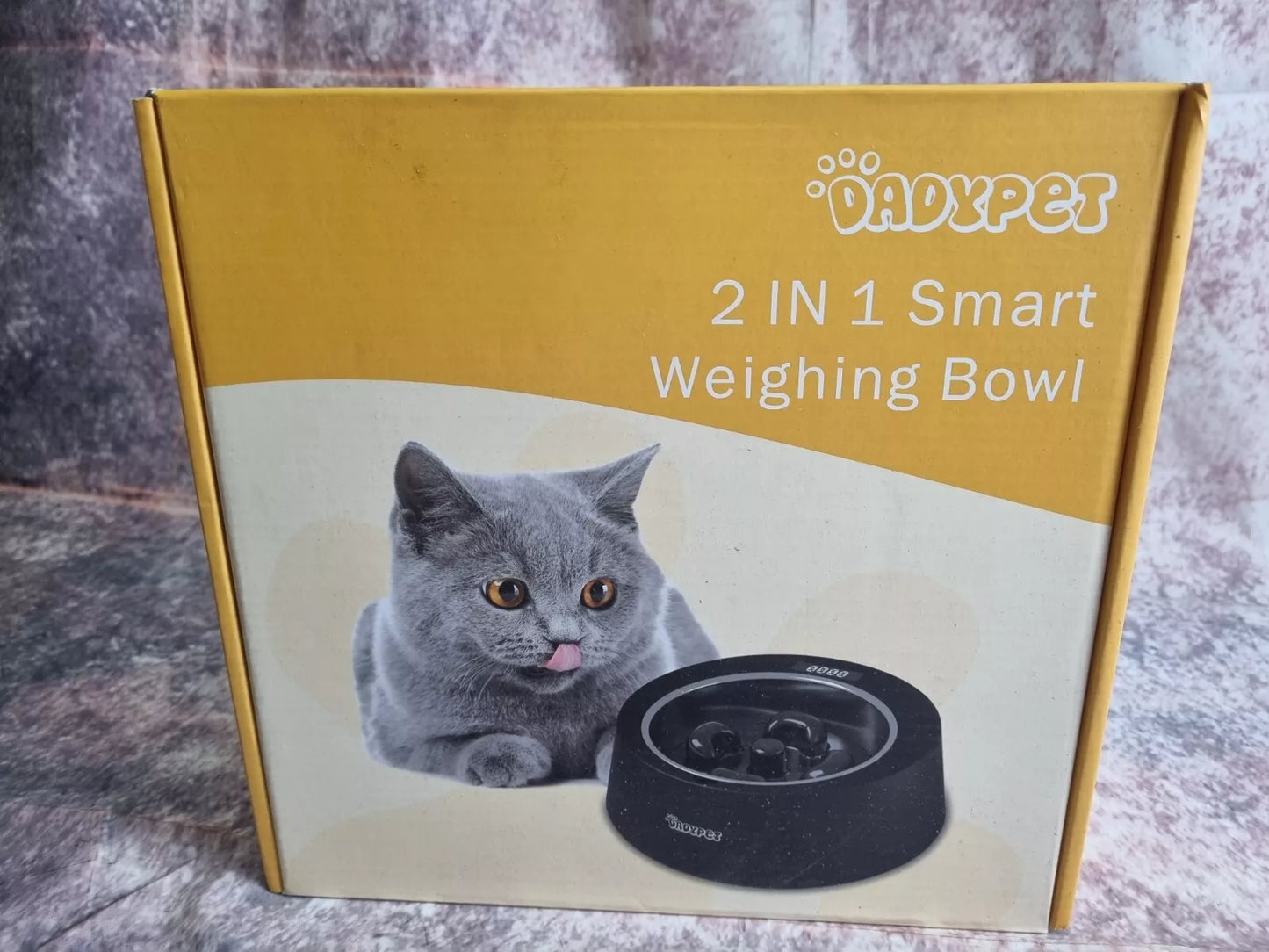 Slow-feed Dog Food Bowl with Built-in digital weighing Scale dogs/cats